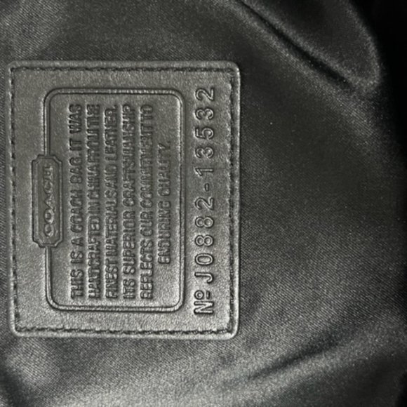 Coach Penelope Op Art Black & White Signature Shopper Purse - Picture 7 of 12